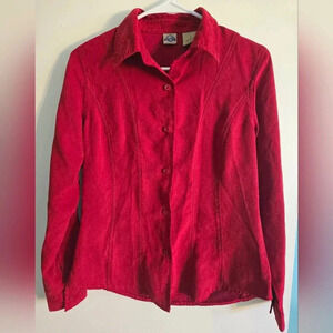 Vintage Shaver Lake Red Button Up Size Small